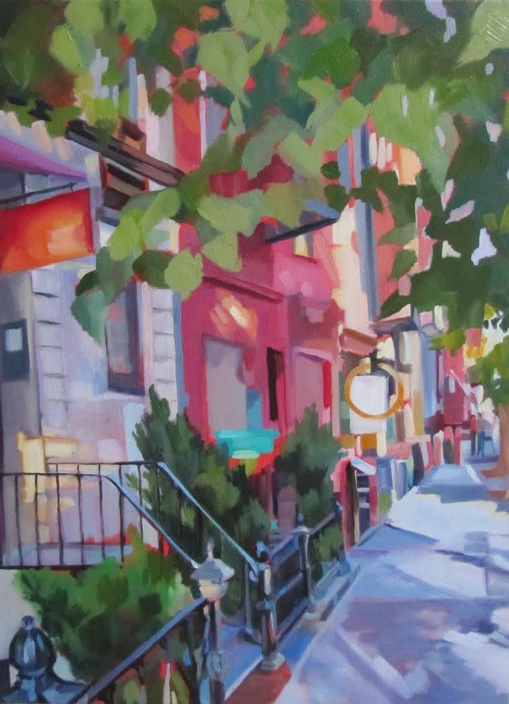 Une rue animée en ville - Maxine Shore