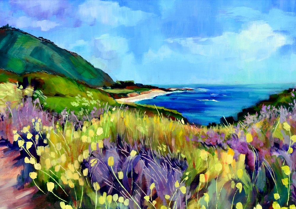 Fleurs sauvages côtières aux couleurs vives - Maxine Shore