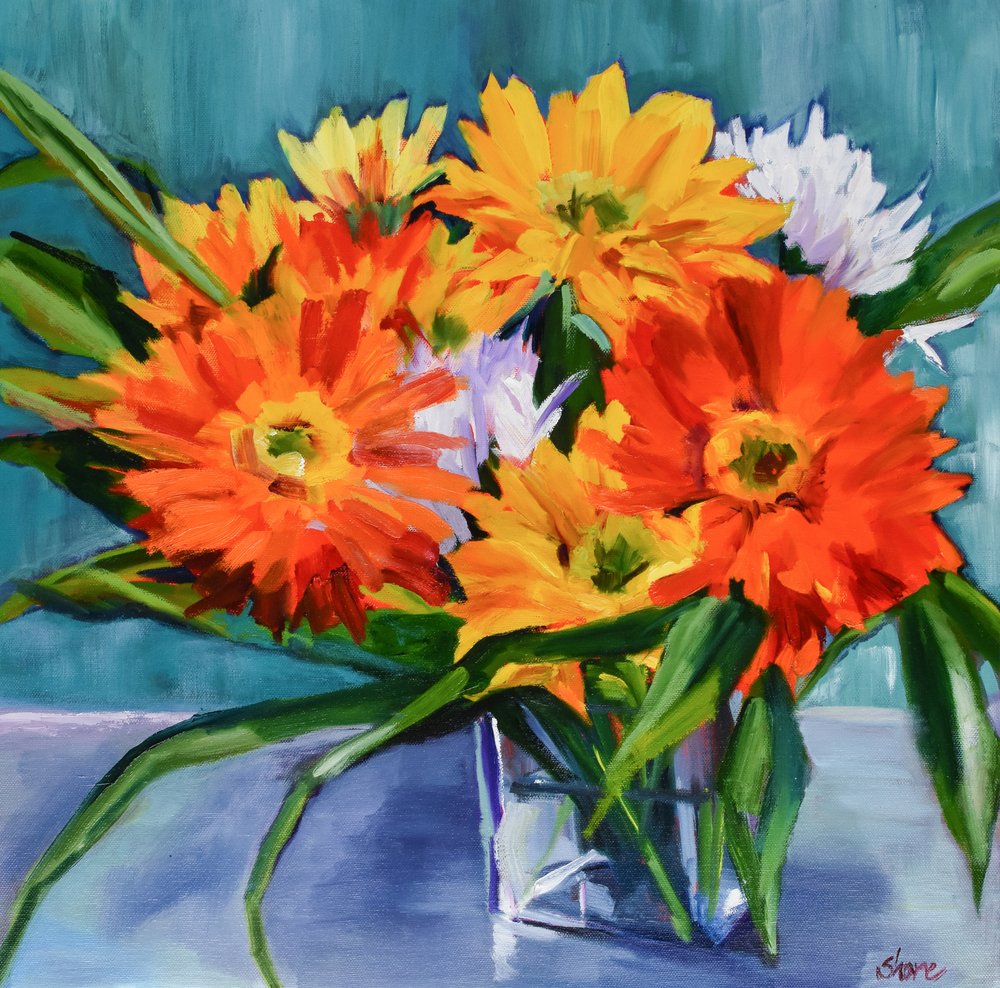 Composition florale éclatante - Maxine Shore