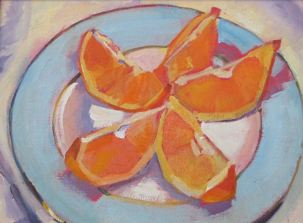 Nature morte orange vif - Maxine Shore