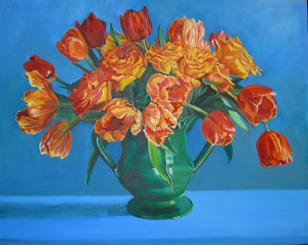 Bouquet de tulipes aux couleurs vives - Maxine Shore