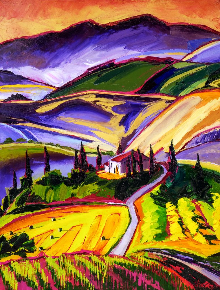 Un paysage toscan plein de vie - Maxine Shore
