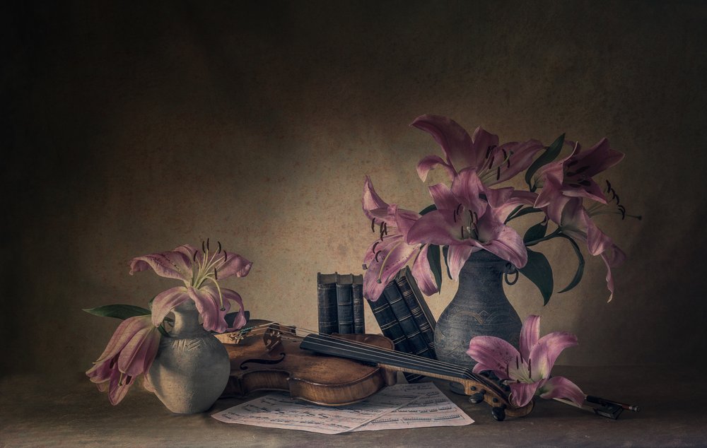 Lys mélancoliques et violon - May G