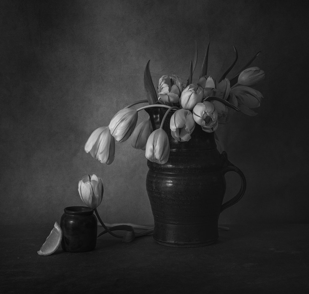 Nature morte aux tulipes mélancoliques - May G