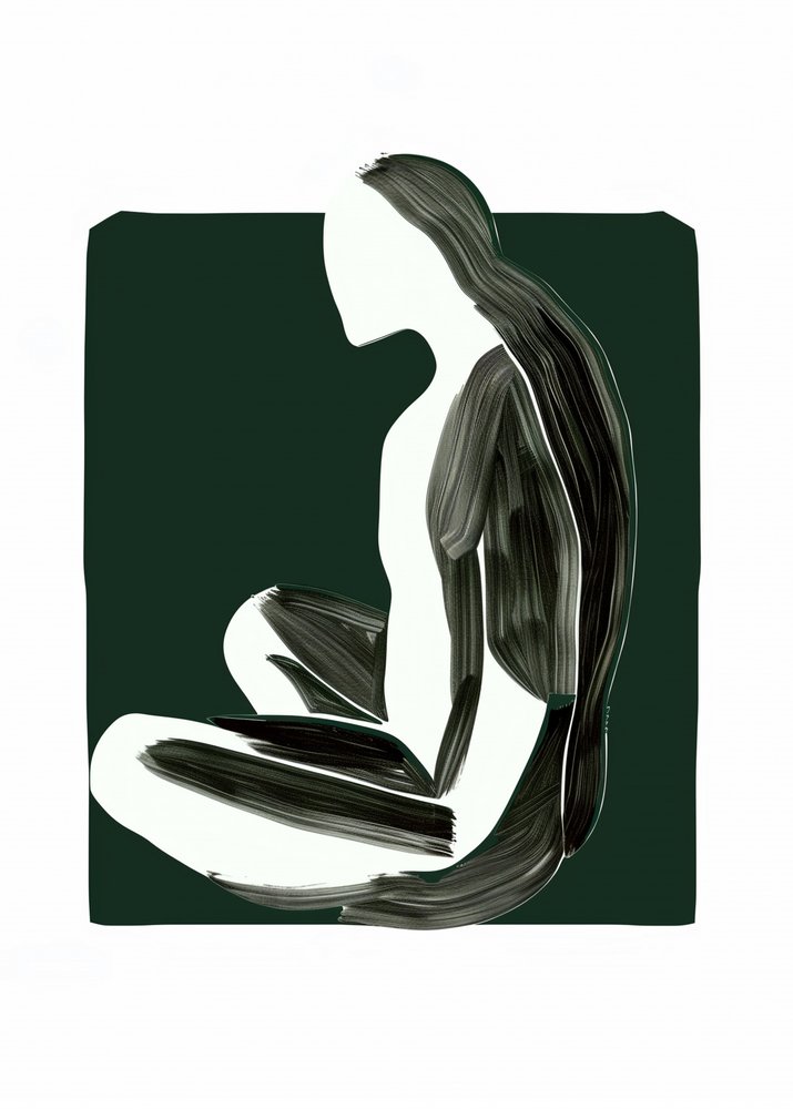 Figure assise, au calme - May Hilma