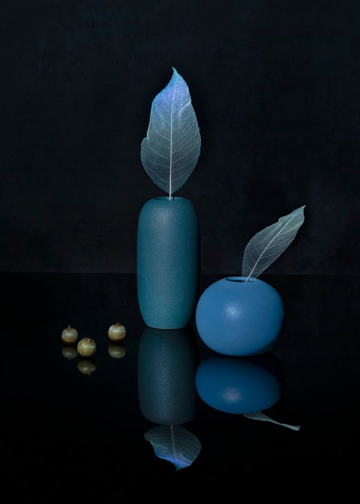 Nature morte bleue élégante - Ming Chen