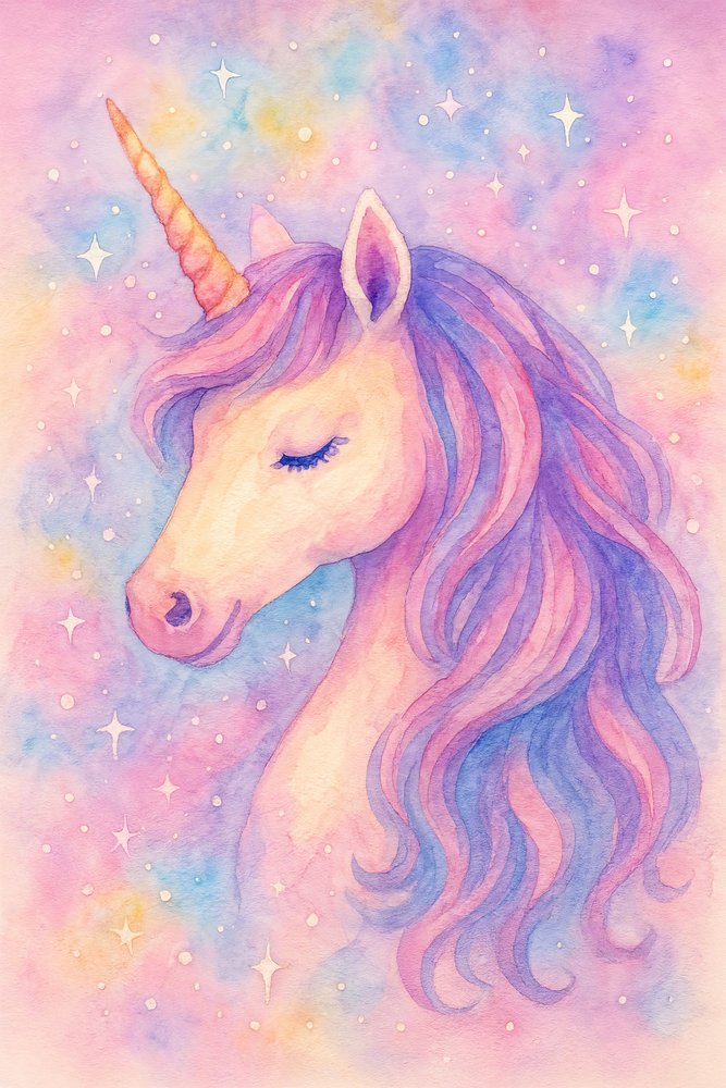 Une licorne aux couleurs pastel de rêve - Natalie Bruns