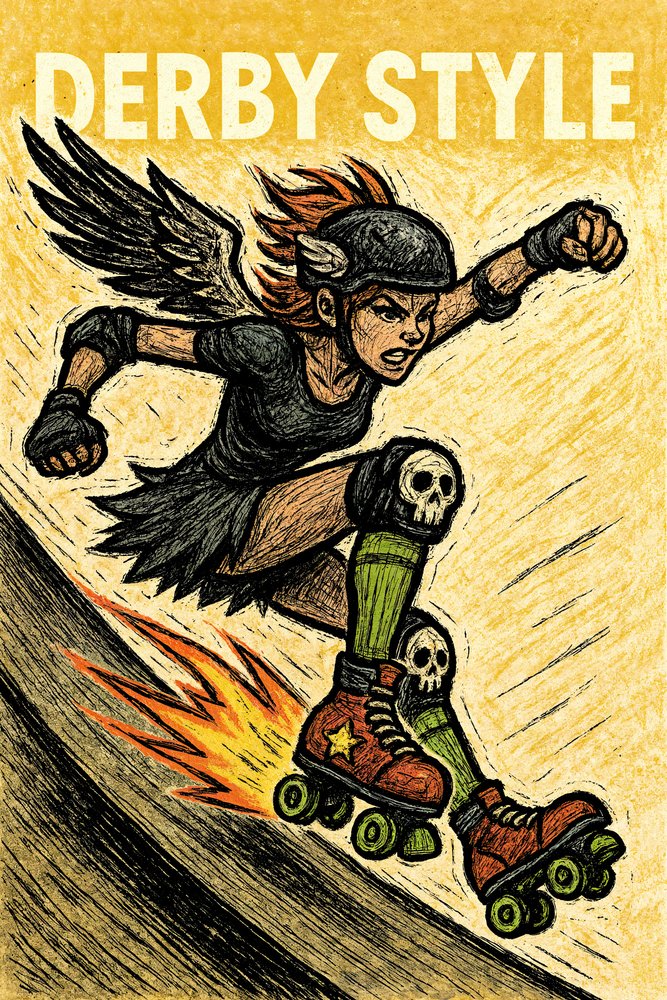 Une patineuse acharnée du Derby - Natalie Bruns