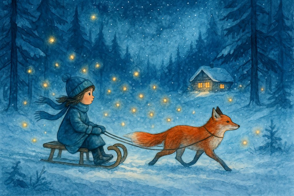 Une balade magique en renard en hiver - Natalie Bruns