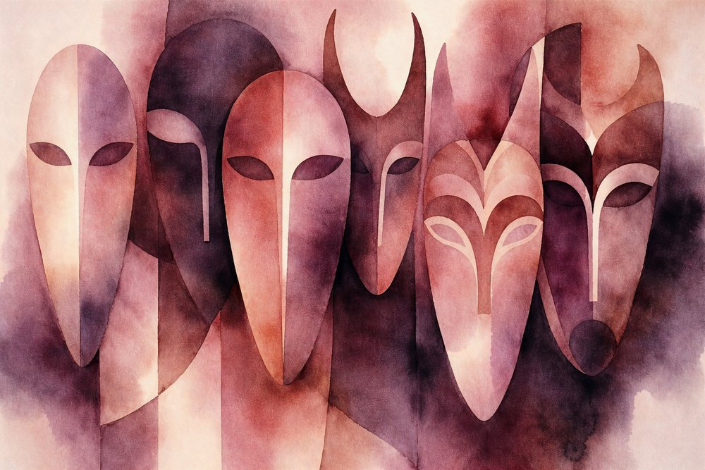 Masques mystérieux à l