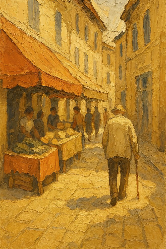 Promenade au marché de la vieille ville - Natalie Bruns