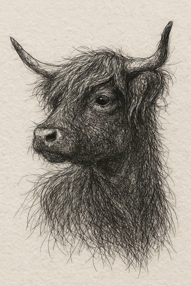 Vache des Highlands à poil long - Natalie Bruns