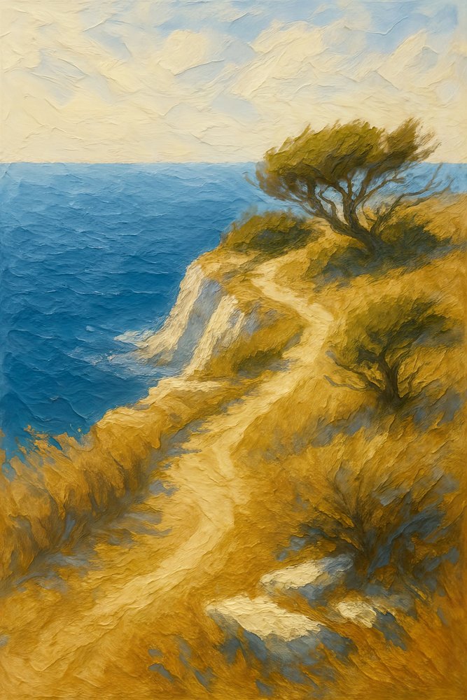Sentier côtier sinueux - Natalie Bruns