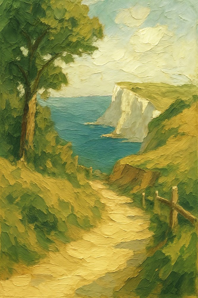 Sentier côtier sinueux - Natalie Bruns