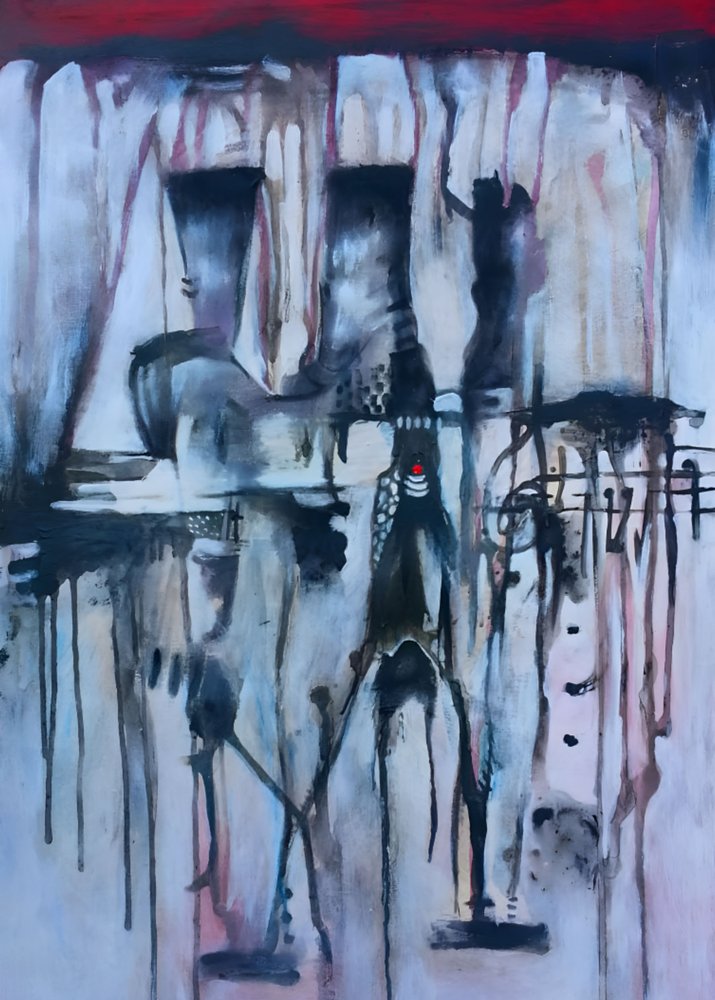 Figures abstraites Red Dot - Nico Phooko