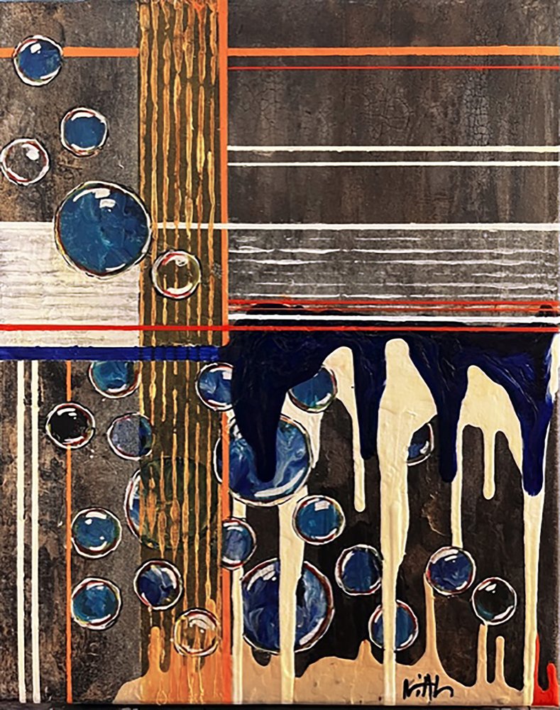 Bulles et grille dorée - Nicolas Alsterdal