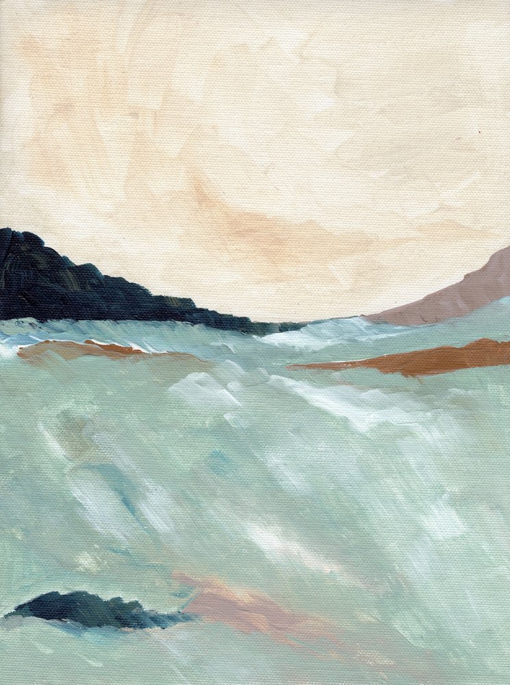 Paysage côtier abstrait - Nikita Jariwala