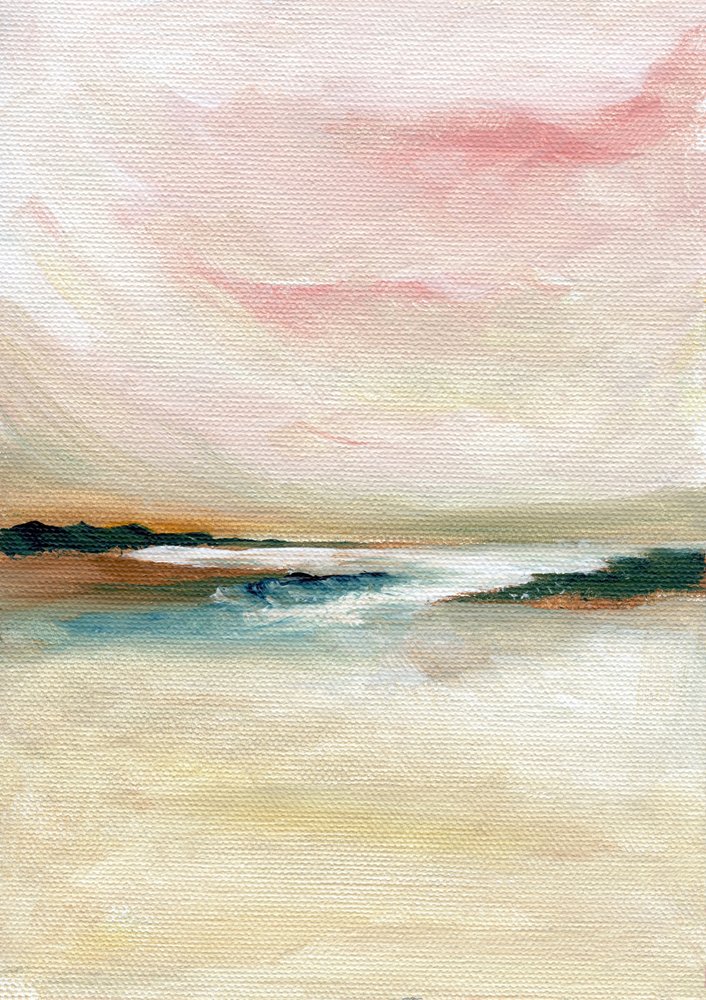 Paysage marin abstrait au pastel - Nikita Jariwala