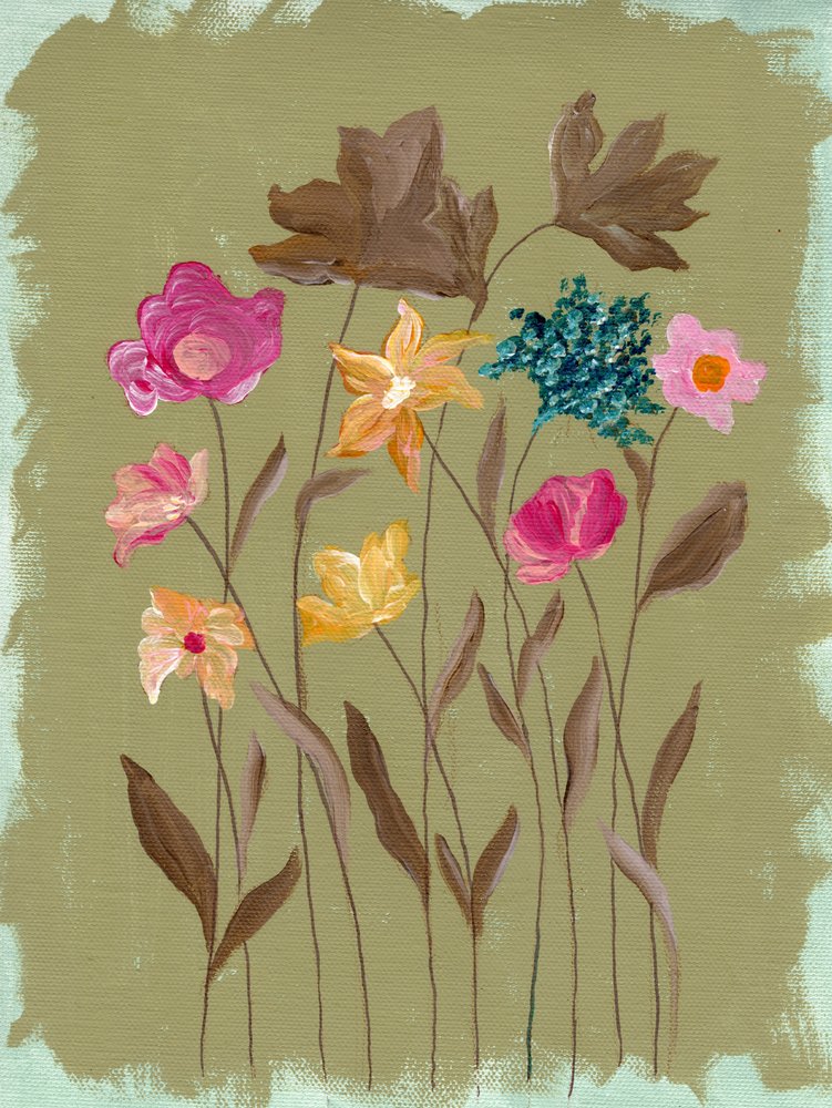 Jardin de fleurs sauvages colorées - Nikita Jariwala