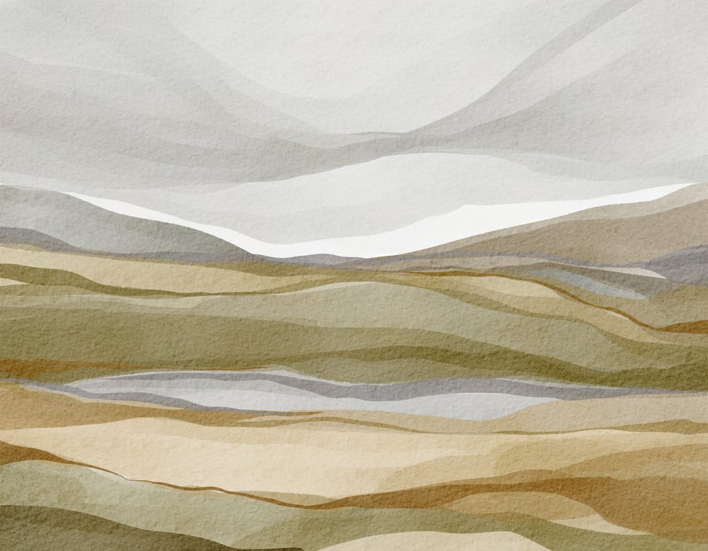 Paysage abstrait aux tons terreux - Nikita Jariwala