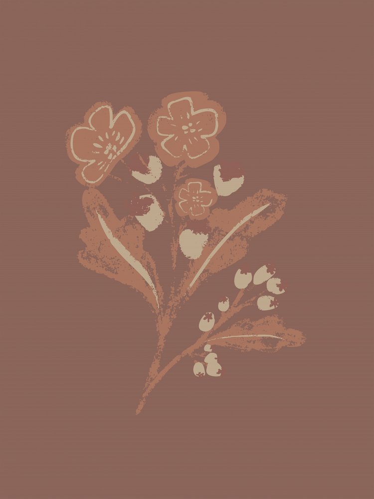 Fleurs botaniques aux accents terreux - Nikita Jariwala