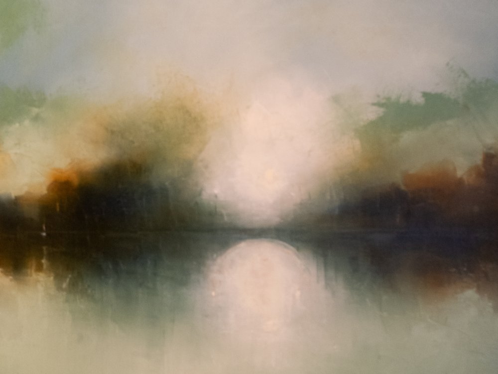Reflet sur le lac brumeux - Nizaket Sinanovska