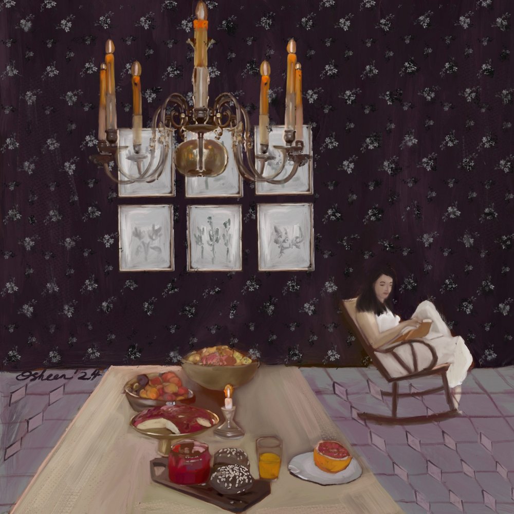 Petit déjeuner et un livre - Osheensgallery