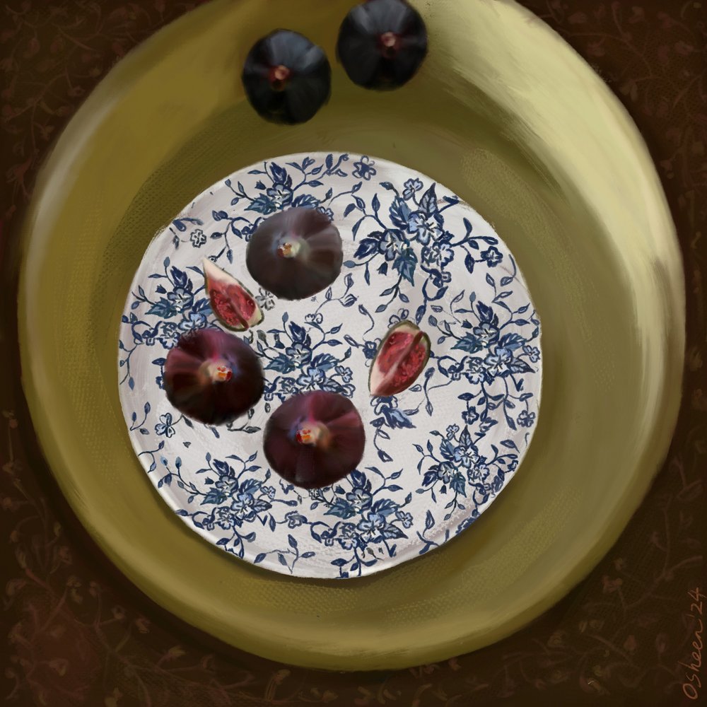 Nature morte aux figues fraîches - Osheensgallery