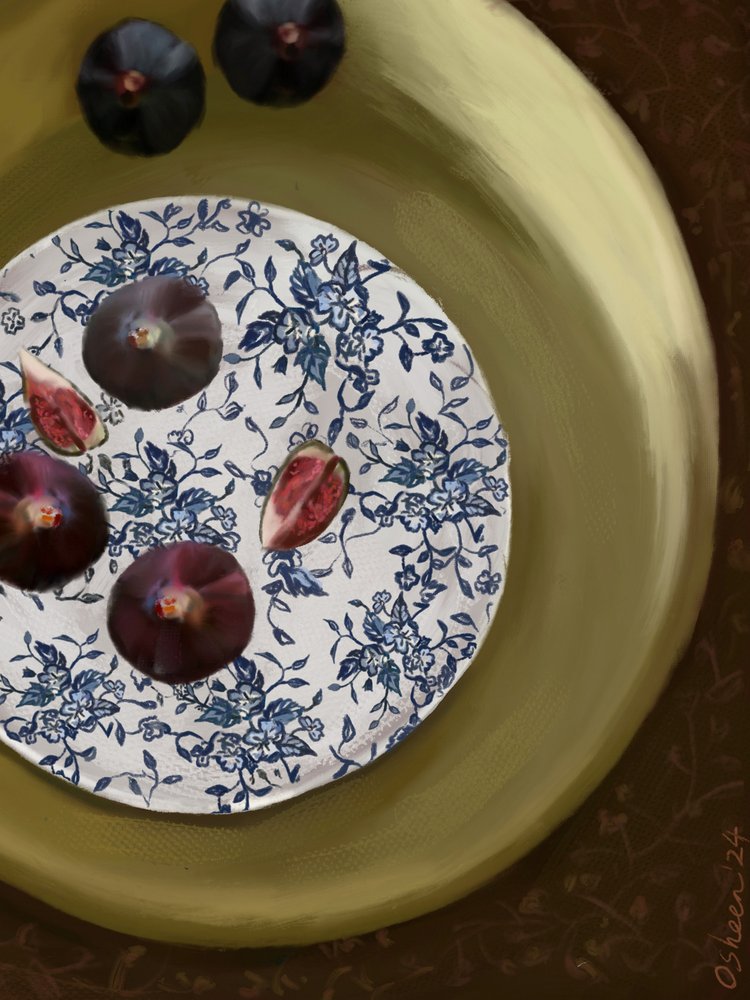 Nature morte aux figues fraîches - Osheensgallery