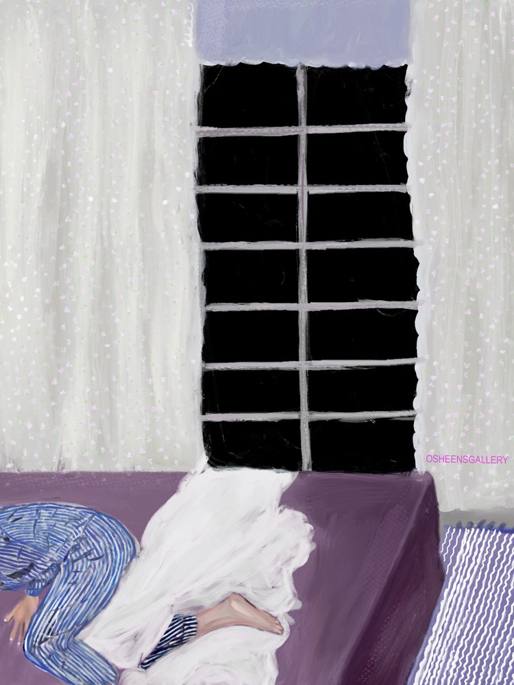 Sommeil paisible près de la fenêtre - Osheensgallery