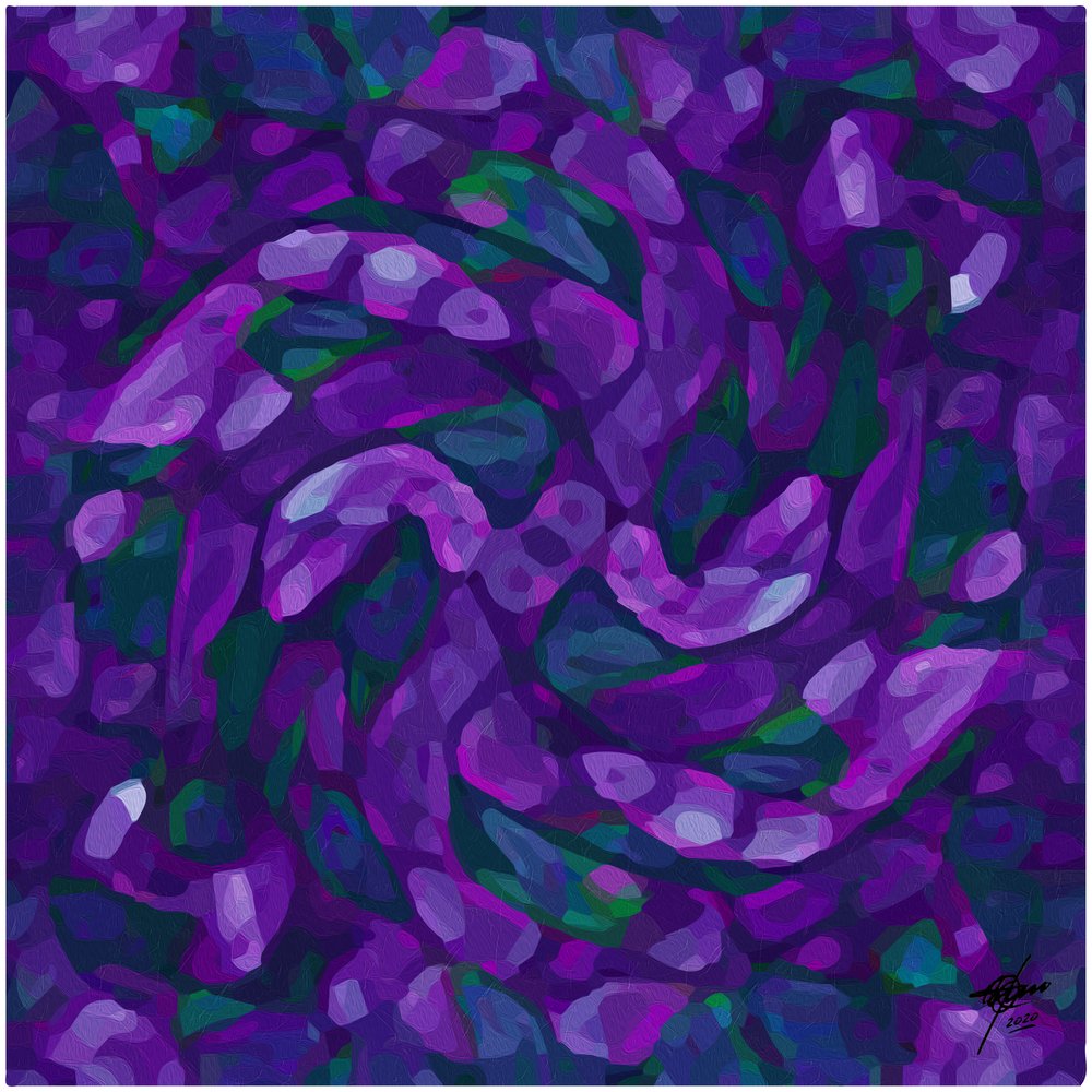 Tourbillons violets abstraits - Osvaldo Russo