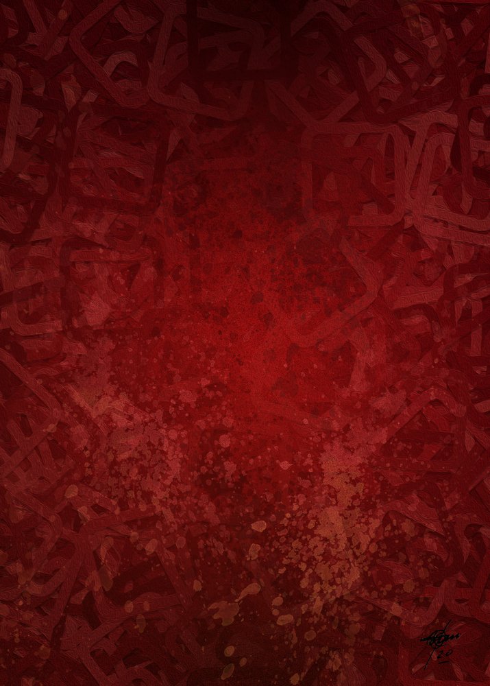 Éclaboussures abstraites rouge foncé - Osvaldo Russo