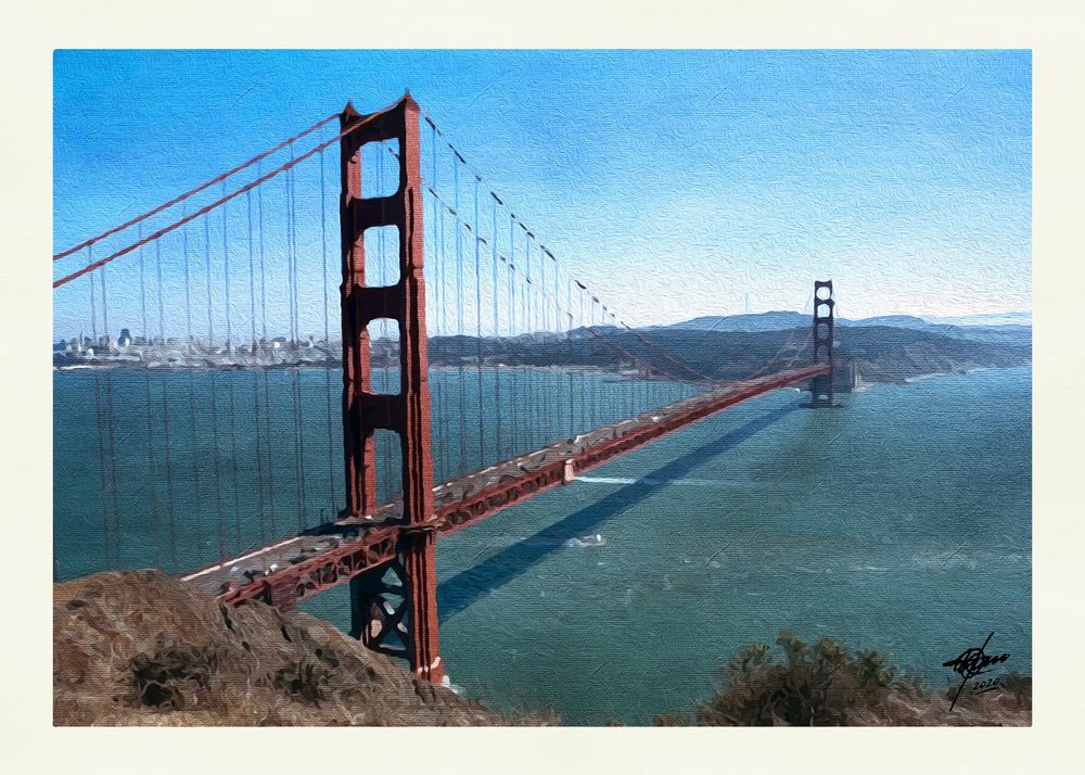 Vue sur la baie du Golden Gate - Osvaldo Russo