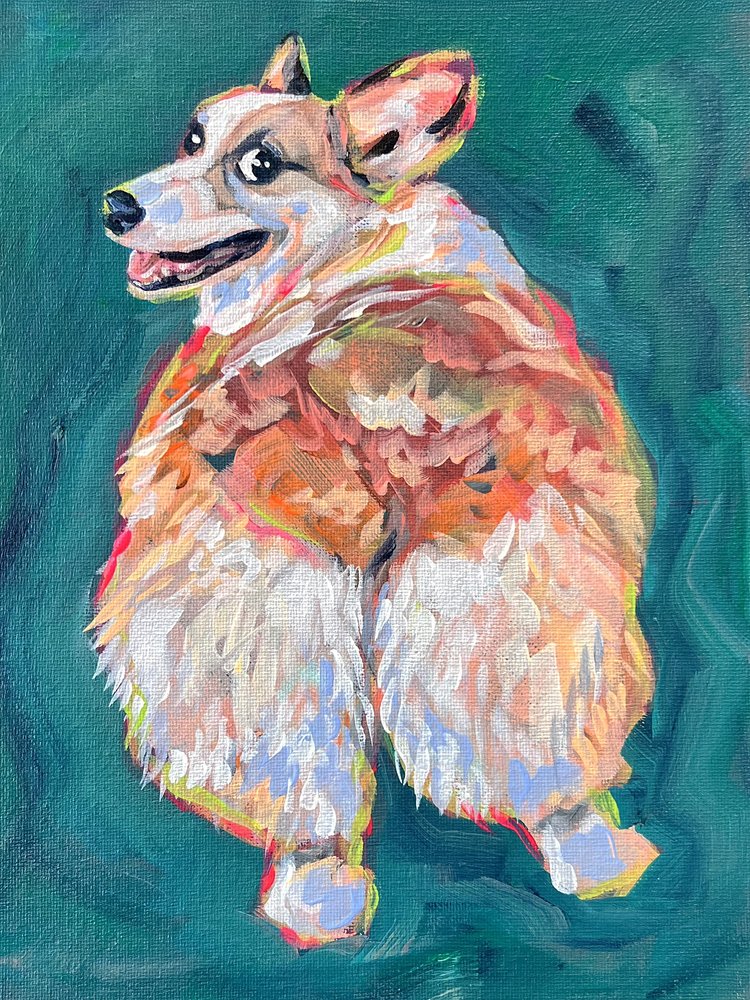 Un corgi plein de vie - Pauline Wegman | Key and Sea Creative