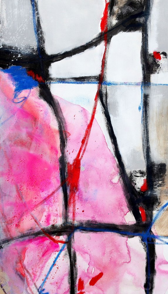 Abstraction rose dynamique - Poonam Choudhary