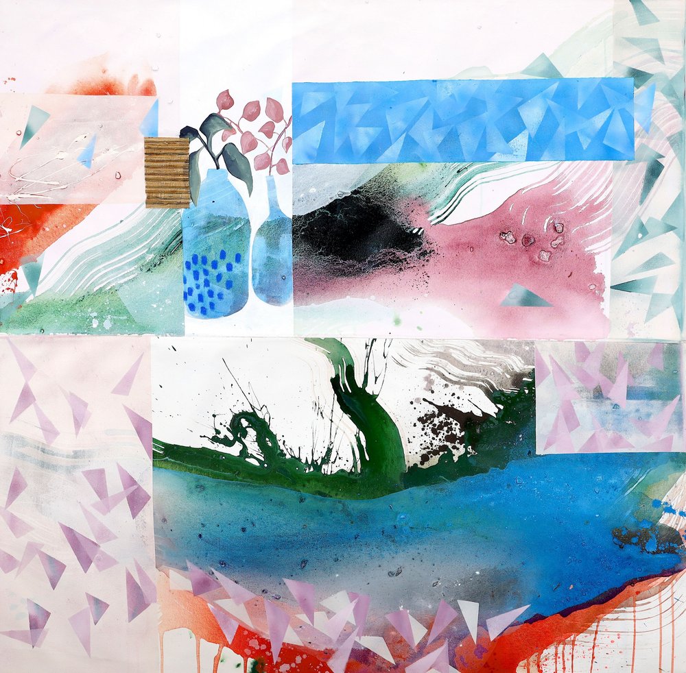 Motifs botaniques abstraits aux couleurs vives - Poonam Choudhary