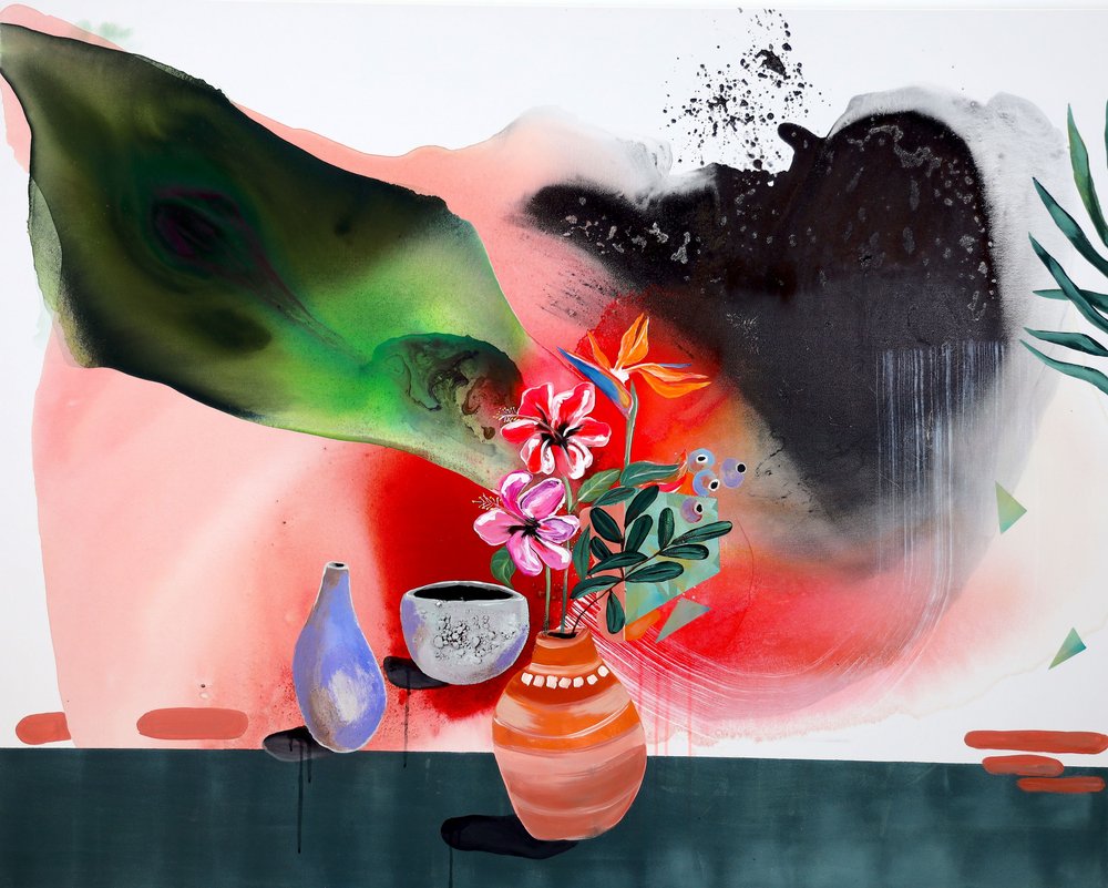 Nature morte tropicale éclatante - Poonam Choudhary