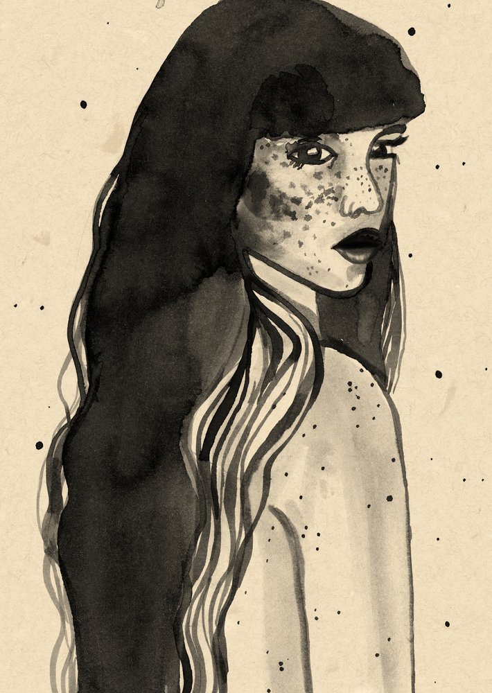 Femme aux cheveux longs - Raissa Oltmanns
