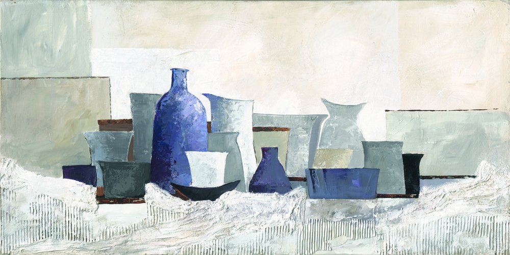 Nature morte bleue moderne - Renate Holzner