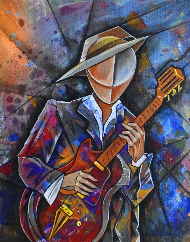 Guitariste abstrait - Ricardo Maya