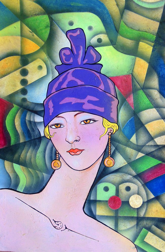 Une femme élégante de style Art déco - Ricardo Maya