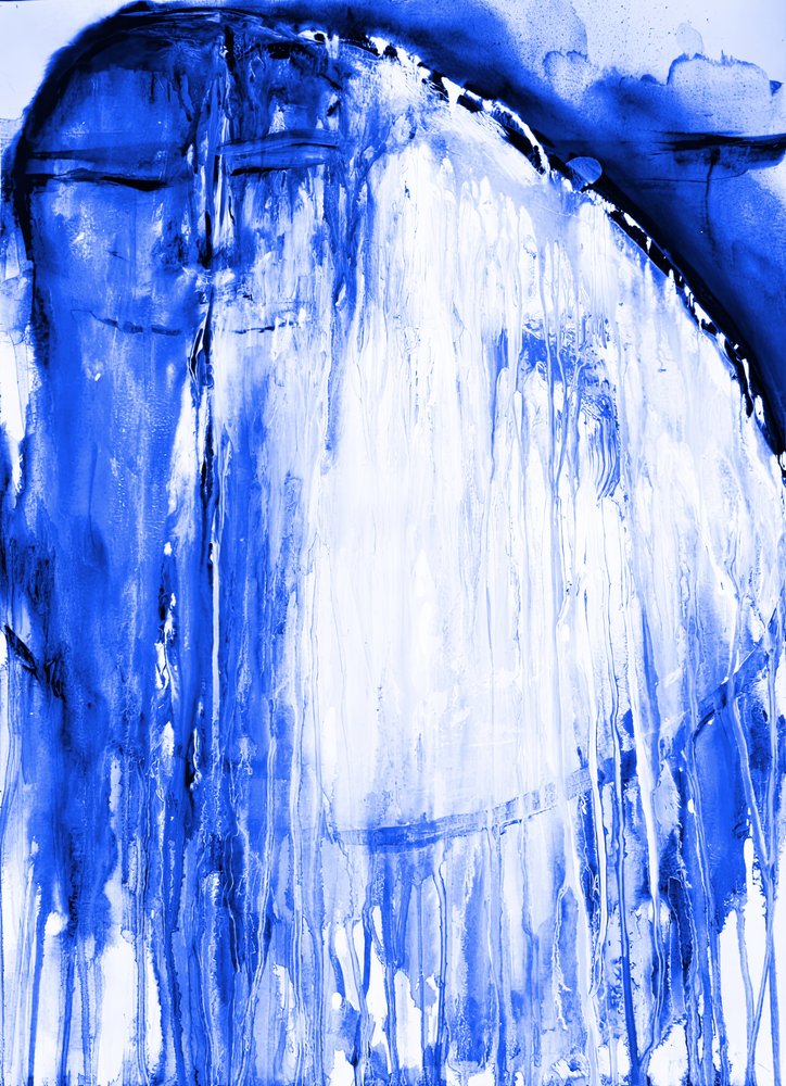 Abstrait bleu fluide - RodMacIver