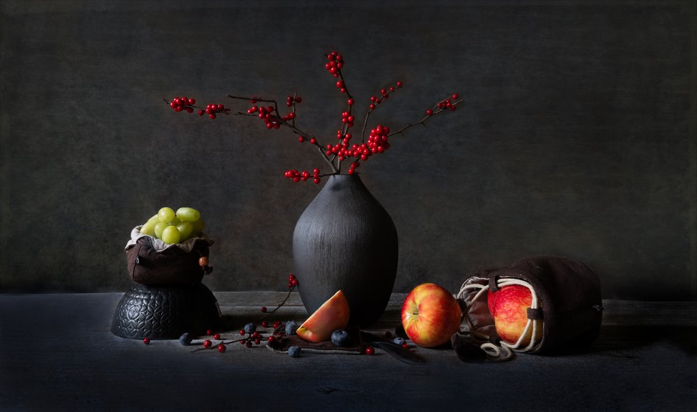 Nature morte aux fruits mélancoliques - Rong Wei