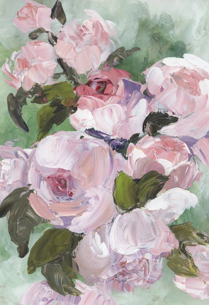 Roses roses délicates - Rosana Laiz Blursbyai