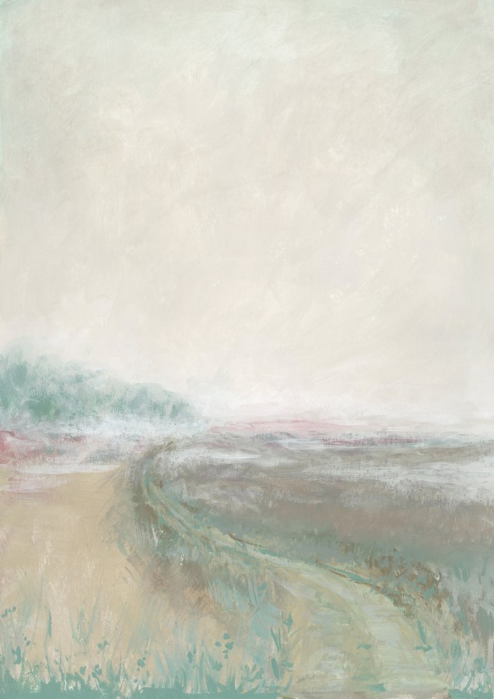 Paysage pastel brumeux - Rosana Laiz Blursbyai