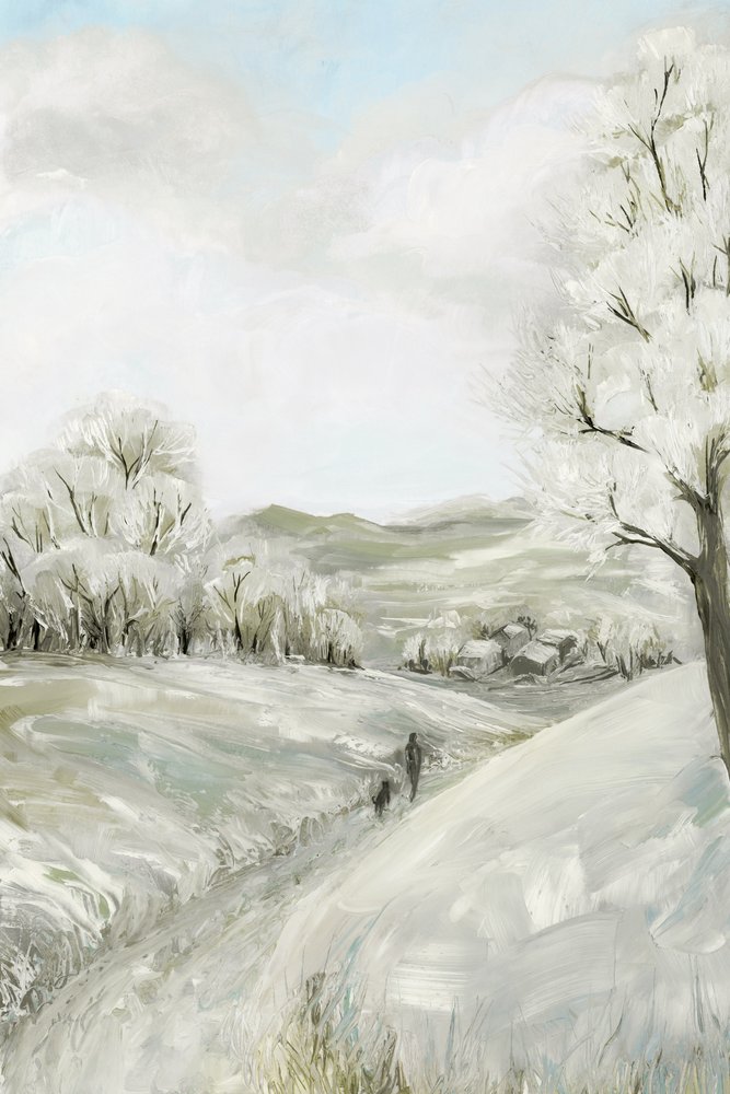 Promenade hivernale dans la neige - Rosana Laiz Blursbyai