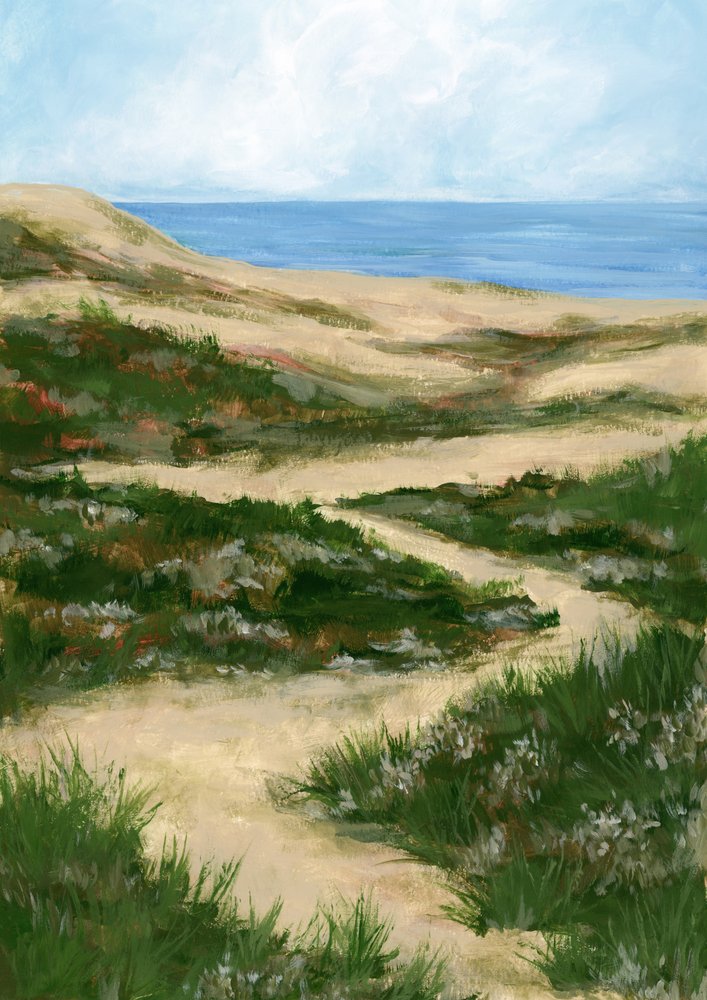 Sentier sinueux dans les dunes - Rosana Laiz Blursbyai