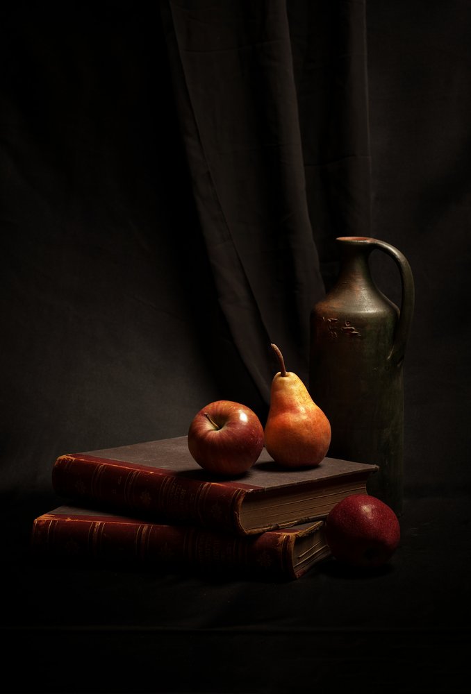 Livres rustiques et fruits - Rucsandra Silvia Calin