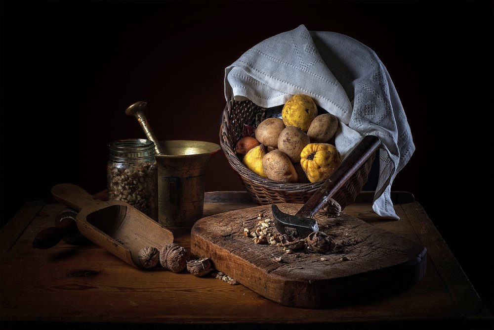 Nature morte « Récolte rustique » - Rucsandra Silvia Calin