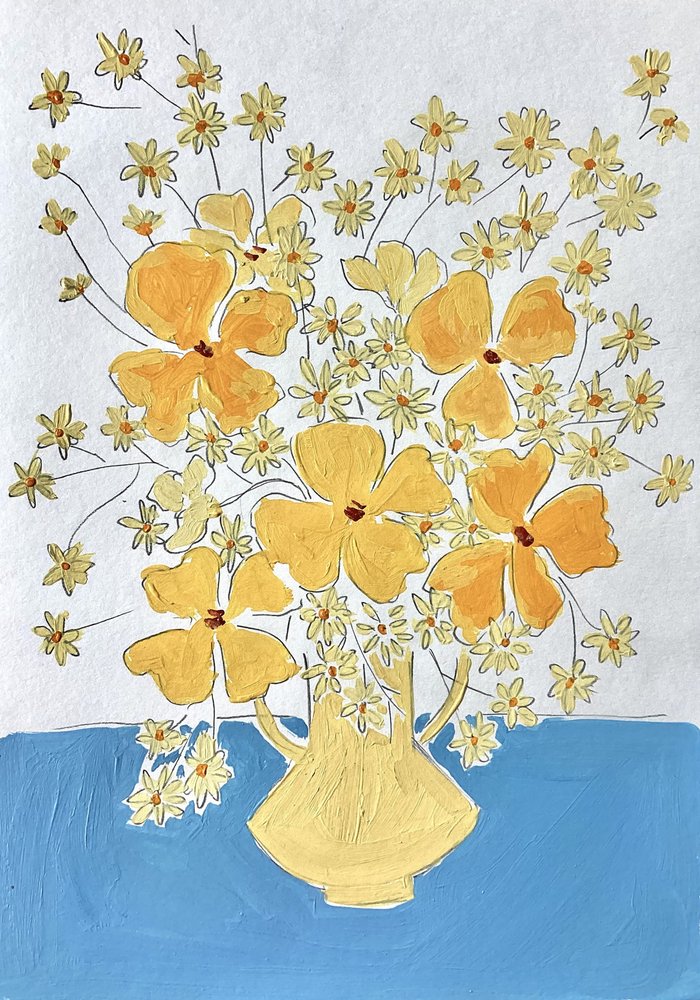 Nature morte jaune vif - Rushati Chowdhury